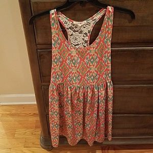 Dress with lace detail on the back